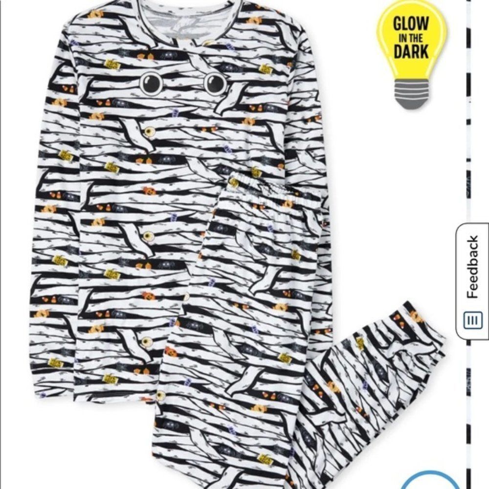 NWT Children's Place Adult Mummy Pajama Set L